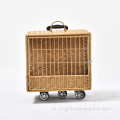 도매 애완 동물 캐리어 케이스 배낭 등나무 고리 버들 버블 개 고양이 가방 여행 애완 동물 가방